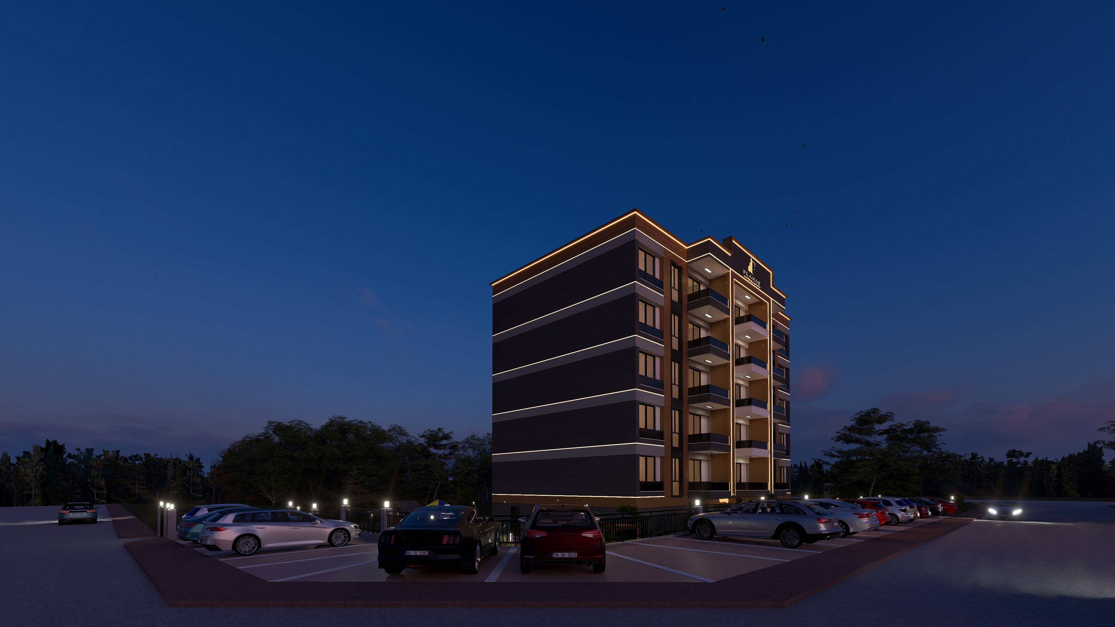 Akşam Dış Cephe Aydınlatması